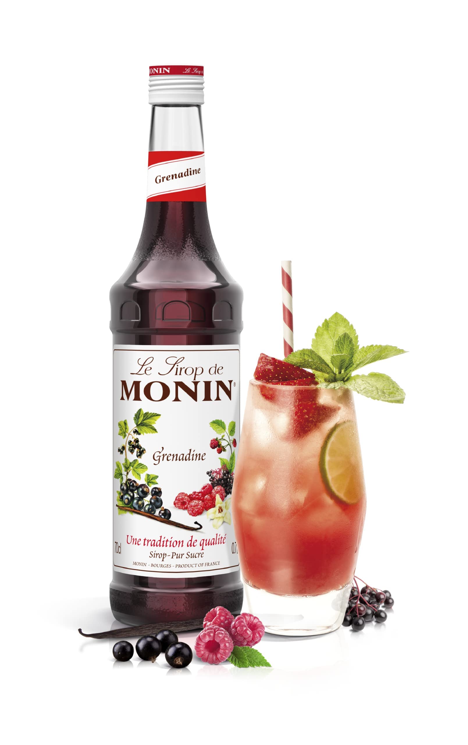 Monin Concentré Lime Rantcho Sans Sucre, 700 ml - Crema